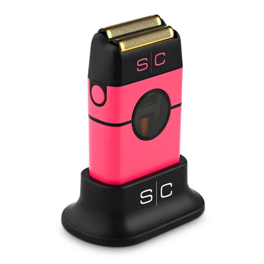 StyleCraft Instinct Metal Double Foil Shaver - Pink SC807PK