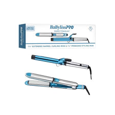 BaBylissPRO Prima3000 1¼" Straightener & 1¼" Extended Barrel Curling Iron Gift set