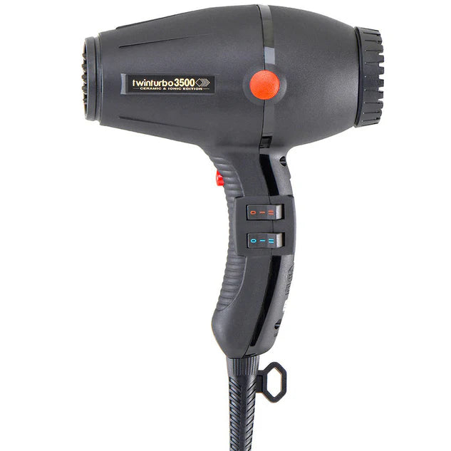 Turbo Power TwinTurbo 3500 Ceramic & Ionic Hair Dryer - Black Model