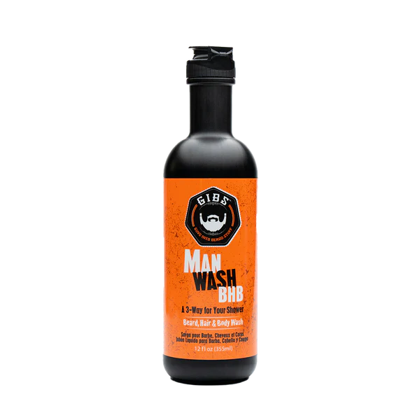 Gibs Man Wash BHB Beard, Hair&Body Wash