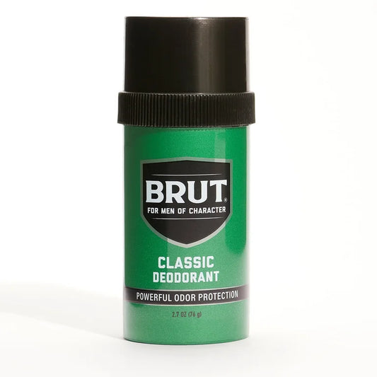 Brut Classic Round Stick Deodorant for Men, Powerful Odor Protection, 2.7 oz.  New
