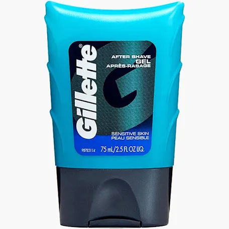 Gillette After Shave Gel for Men, Calms, Soothes and Refreshes Sensitive Skin Light Fragrance, 2.5 oz