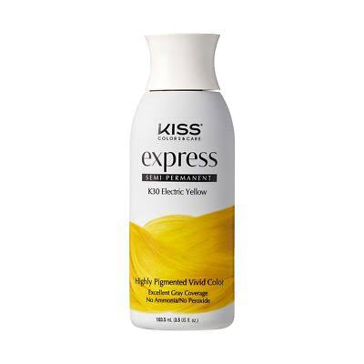 Kiss Express Semi-Permanent Hair Color 100mL (3.5 US fl.oz) (1 PACK, Electric