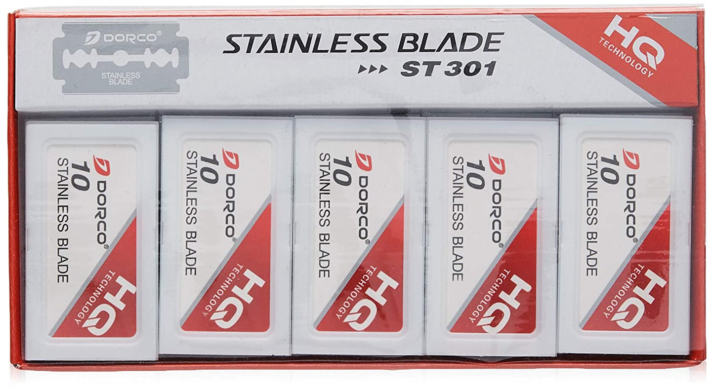 Dorco Platinum Stainless Steel Blades 100 Count ST-301